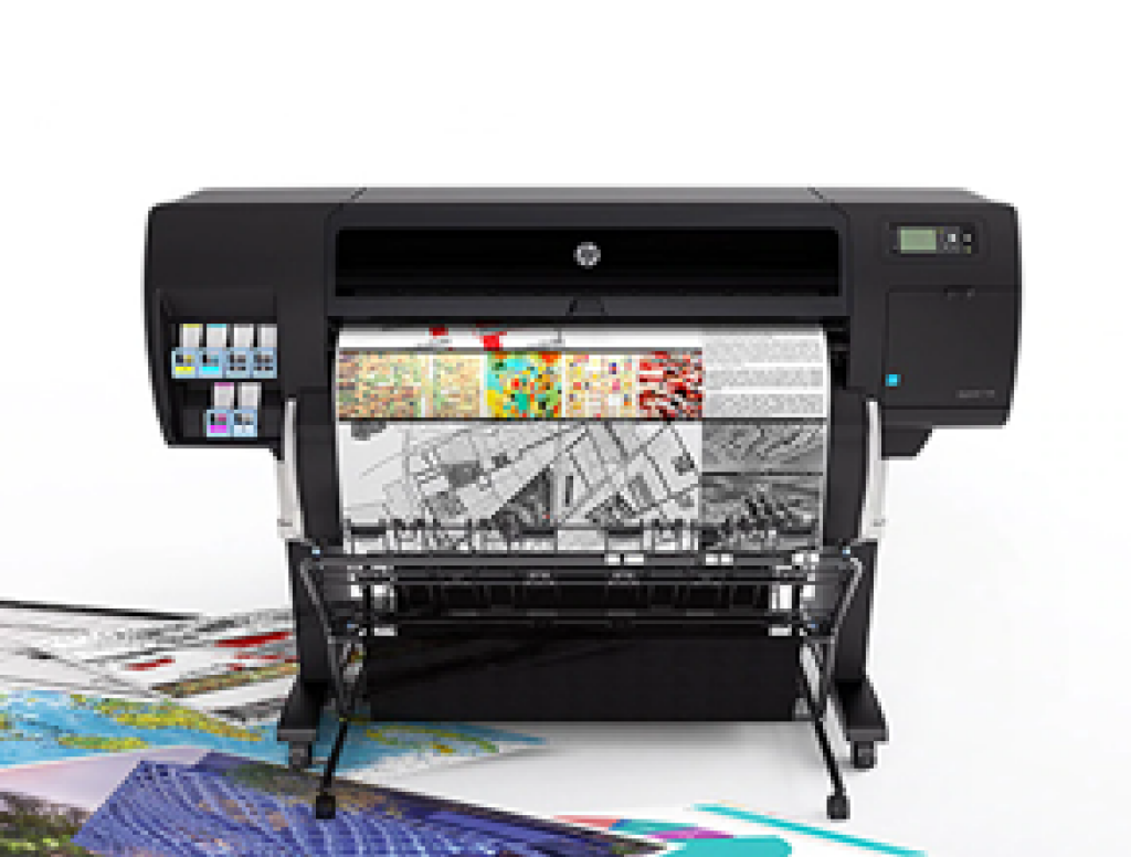 Systemtechnik HP Designjet t7200 Grossformatdrucker.